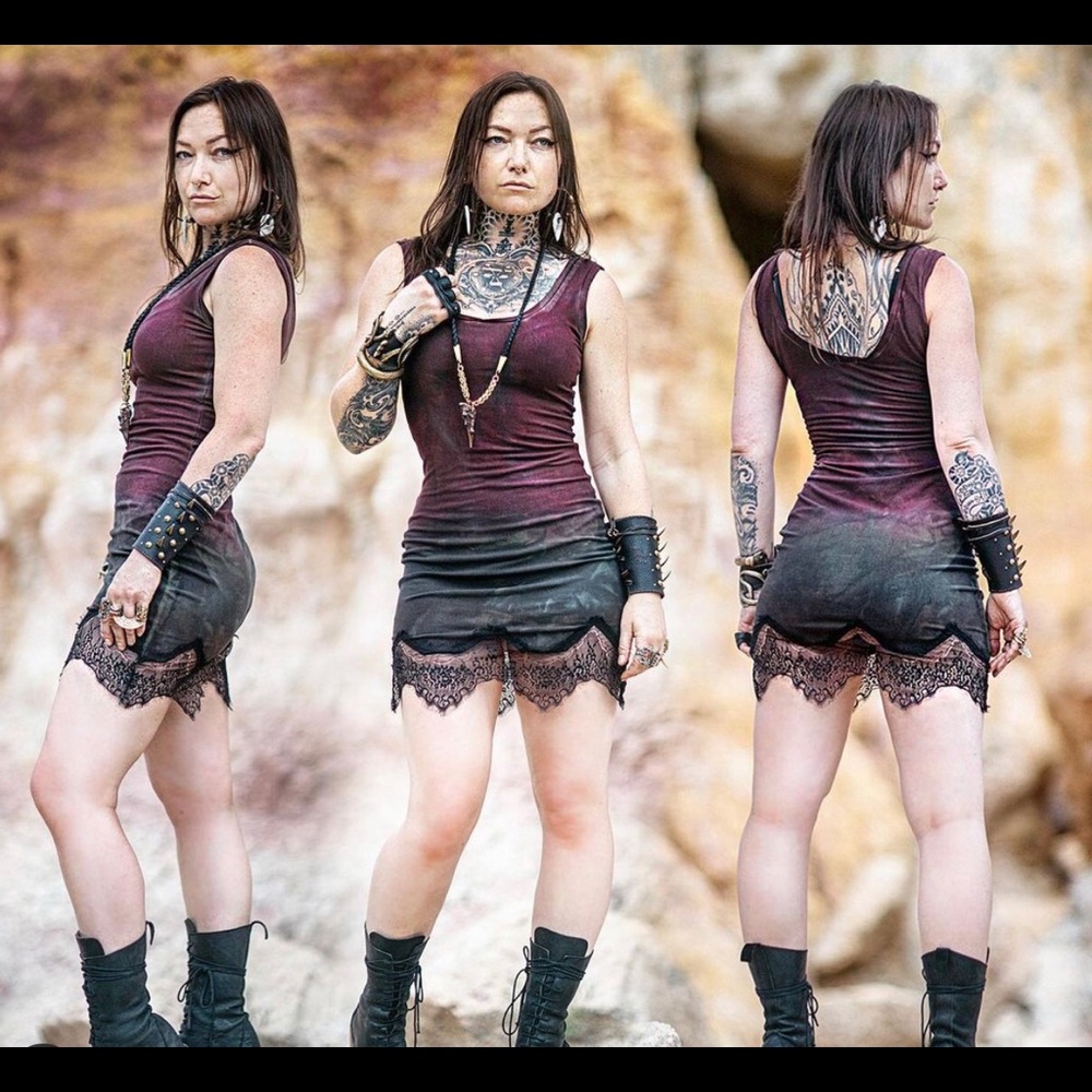 ISO Crossfox Lace Slip Dress